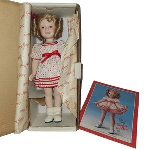 Shirley Temple "Stand Up and Cheer Doll" 1986 14" Porcelain Danbury Mint w/Box